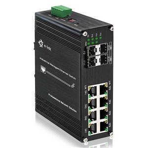 Industrial 30W PoE 8-Port Interrupteur réseau Gigabit géré 802.3at Din Rail Mount