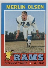 1971 Topps Merlin Olsen #125 HOF 0uf1