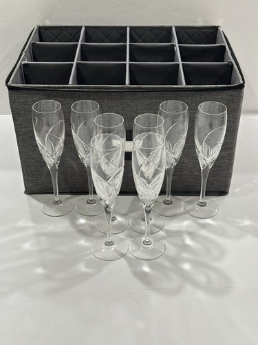 Da Vinci Grosseto Champagne Flute Goblets,Set of 8 ( With Storage/Carrying Case)