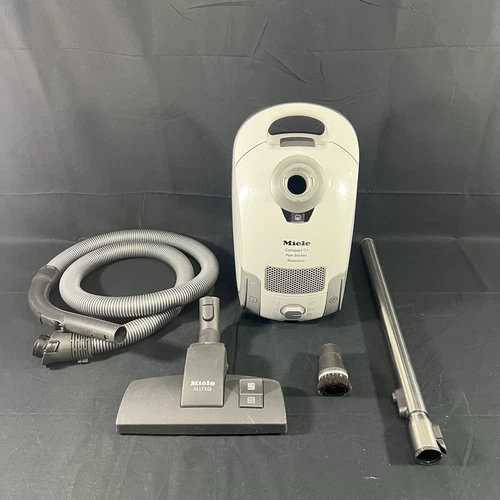 Miele Compact C1 Pure Suction PowerLine Canister Vacuum - Lotus White