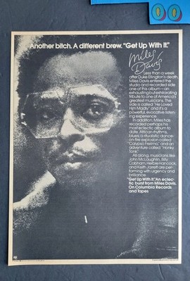 Miles Davis Get Up With It Album Promo Print Advertisement 1974