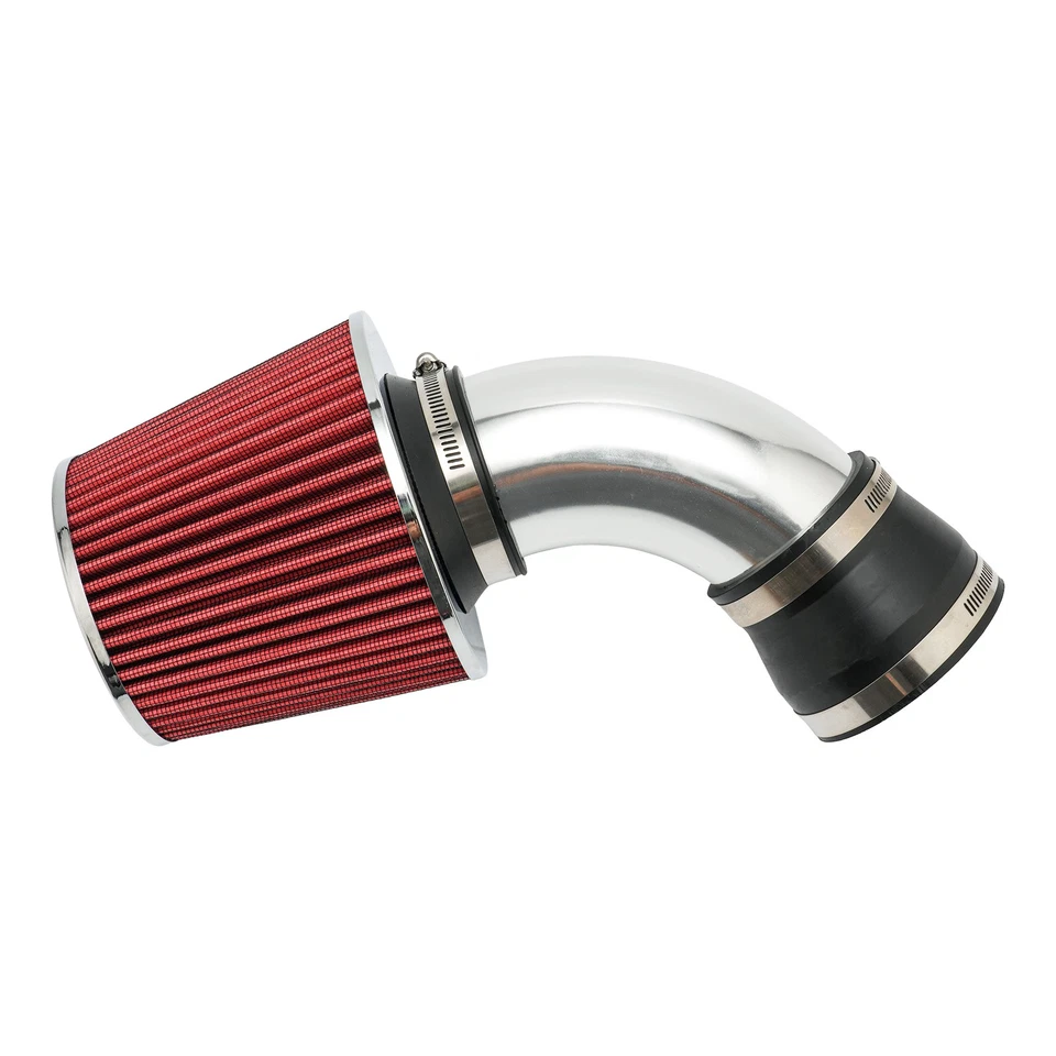 3" Tube Cold Air Intake Kit + Red Filter For 2001-2005 BMW 325i 330Ci 325Ci - Image 3 of 4