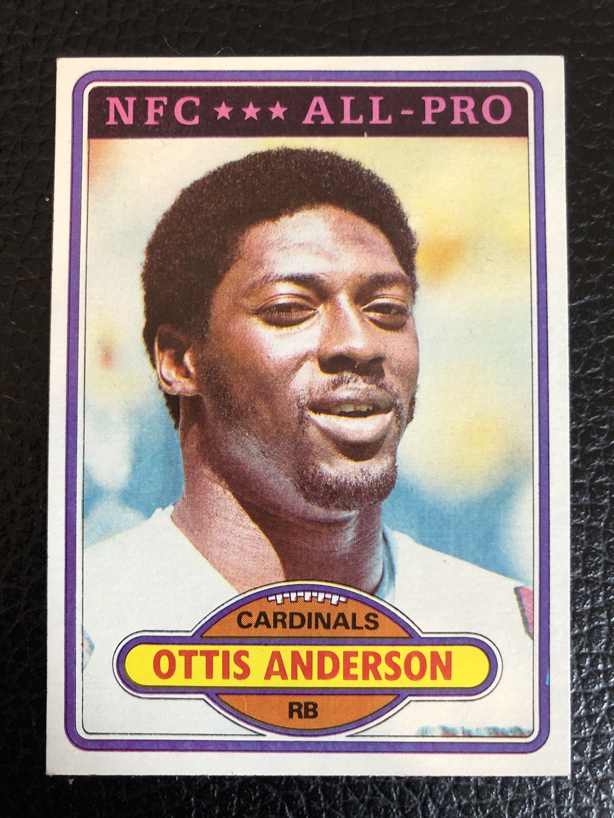 1980 Topps St. Louis Cardinals Ottis Anderson Rookie Football Card #170 RC