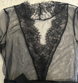 L'AGENT BY AGENT PROVOCATEUR IDALIA GOWN~TIE FRONT~SIZE S/2~BNWT (370)