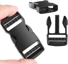 6 Pack 1" Buckle Quick Side Release Buckles Dual Adjustable No Sewing Clips Snap