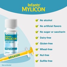 Mylicon Gas Relief Drops for Infants and Babies, Original Formula, 1 Fluid Ounce