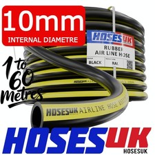 10mm Rubber Air Line Hose Reinforced High Quality 20 Bar 300PSI Compressor Pipe