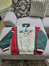 Chaqueta Hollister 1986 Copa Mundial de la FIFA México Cremallera Completa Retro Cortavientos Grande