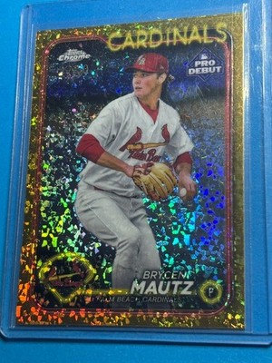 2024 Topps Pro Debut Gold Speckle Brycen Mautz /50 Rookie PDC-160