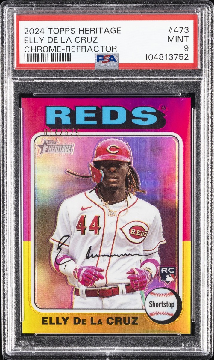 2024 Topps Heritage - Elly De La Cruz #473 Chrome Refractor 2024 Topps Heritage - Elly De La Cruz #473 Chrome Refractor
