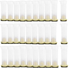 30pcs Queen Bee Roller Cages -Plastic Beekeeping Rearing Cup Kit Queen bee Ro...
