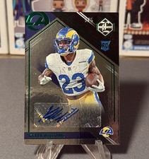 2022 Panini Limited Kyren Williams Auto Emerald Spotlight /5 RC Rams Bookend 240