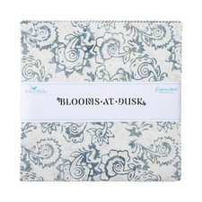 Expressions Batiks 10" Square Pack in Blooms at Dusk by Riley Blake