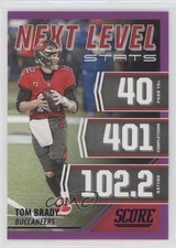 2021 Score Next Level Stats Purple Tom Brady #NL1 0nl0