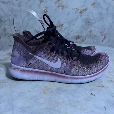 Nike Free RN Flyknit 2017 Women's Size Running Shoes Purple Athletic  Sneakers