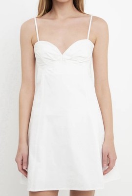 Endless Rose Mini Dress Women s Size Medium White  Sweetheart Neckline Romantic