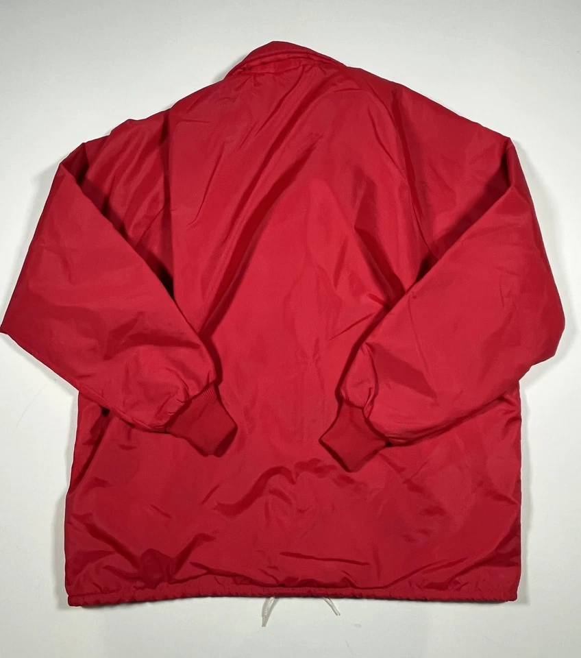 Chaqueta cortavientos Dunbrooke Pla Jac vintage para hombre XL roja entrenadores hecha en EE. UU. AÑOS 80 Foto 2 de 4