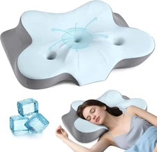 Cervical Neck Support Pillow for Neck Relief Orthopedic Contour Memory Foam
