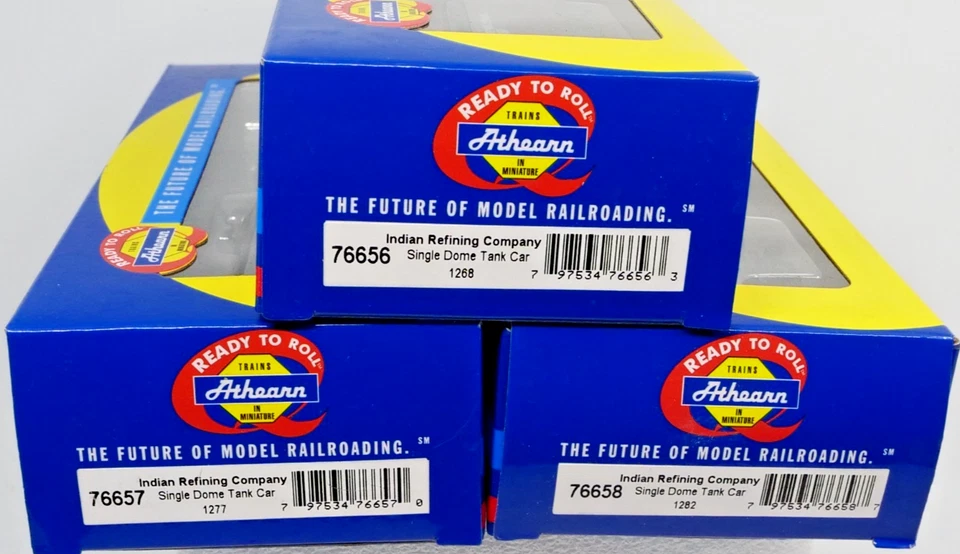 3x Athearn RTR HO #76656 76657 76658 Indian Refining IRCX Havoline Tank Car NIB - Image 2 of 3