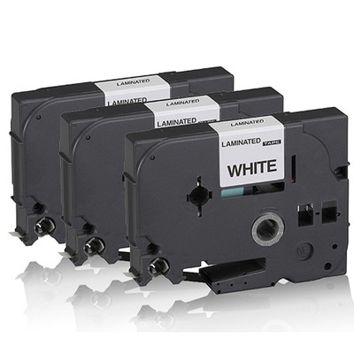 3x Alternative Schreibbänder für Brother P-Touch2400 TZE Proline Quantum