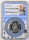 Photo of a 2003-S Jefferson Nickel Proof from an eBay listing that sold on Jul 17, 2026