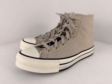 Converse Chuck Taylor Lift Platform High Top Beige Canvas Sneakers US 7 EU 40