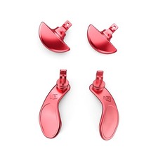 4PCS Red Back Paddles for PS5 Edge Controller DIY Back Button Personalise Parts;
