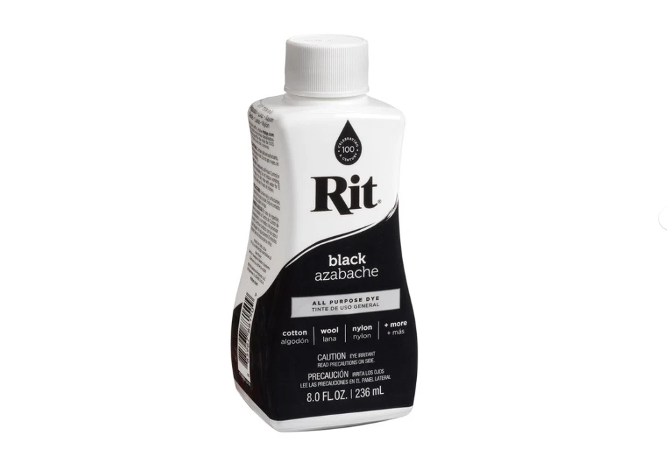 Rit All-Purpose Liquid Dye, Black, 8 fl oz (Pack of 2) - Image 3 of 4