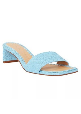 Katy Perry Women's Wanderering Slip-On Sandals Sky Blue Size 8 (MSRP $98)