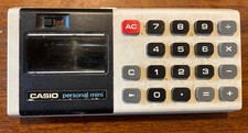 Vintage CASIO Personal-Mini Pocket Calculator Batteries 2AA Not Included