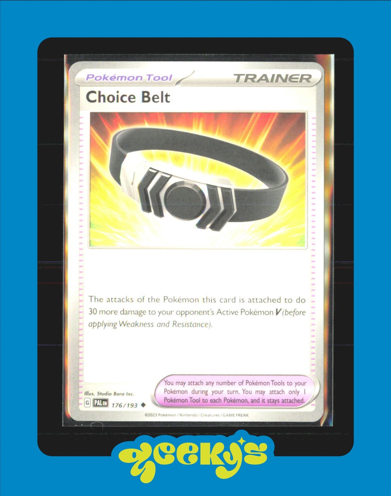 Choice Belt 176/193 Paldea Evolved NM Regular  Pokemon Card $2 MIN ORDER