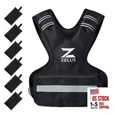 ZELUS Weighted Vest for Men and Women  4-10lb//20-32lb Vest with 6 11-20lb