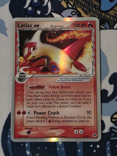 2006 Pokémon Latias ex Delta Species 95/101 Rare Holo EX Dragon Frontiers 100