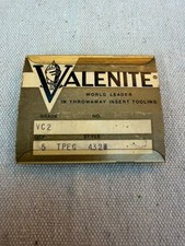 Valenite TPEG 432W VC2 Carbide Inserts TPEG432W Pack of 5 NOS Made in USA