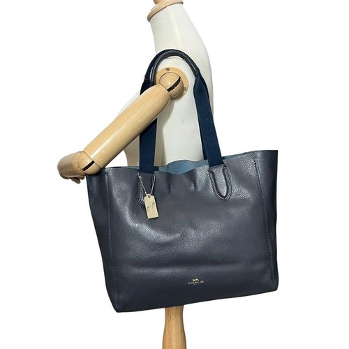 Coach Derby Tote Bag Shoulder Black 7 28×32×13cm - Picture 4 of 9