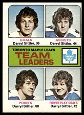 1975-76 O-Pee-Chee Vintage Hockey Daryl Sittler #328 VIEW SCAN