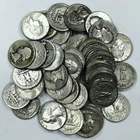 MIXED DATE WASHINGTON QUARTER LOT! 40 TOTAL COINS! INCREDIBLE FIND! NR #P2004