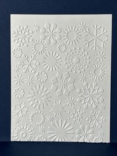 Cuttlebug Snowflake Frenzy Collage Background Embossing Folder