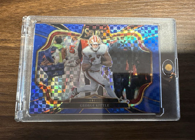 Panini 2025 Select Field Level George Kittle 49ers #416 Blue Prizm /75