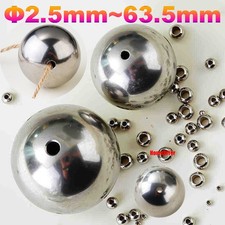 Through-Hole Stainless Steel Balls Perforated Metal Beads Diameter 2.5mm 63.5mm