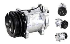 Universal A/C Compressor 2PK Clutch SD 508 Style 5H14 R134A V Belt with Charge