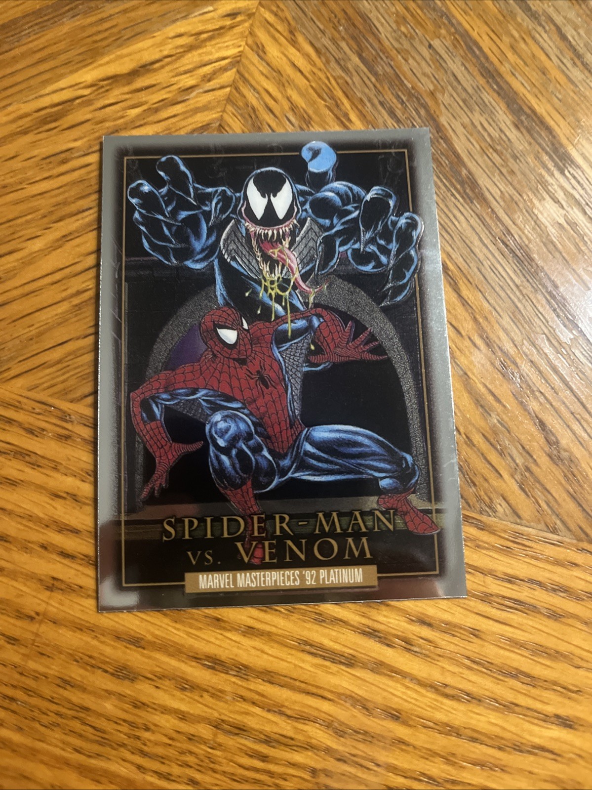 2024 Marvel Masterpieces 92 Platinum Battle Spectrum Spider-Man vs Venom #BS-4