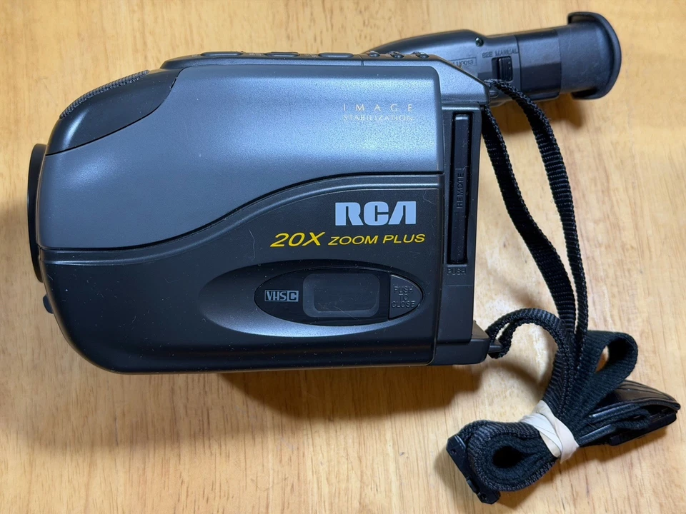 RCA CC740 VHS-C Camcorder w/AC Adapter/Charger, Manual - Tested - Image 2 of 4