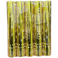 5 Packs Confetti Cannons Gold, 12 Inch Confetti Cannons Party Poppers, Gold C...