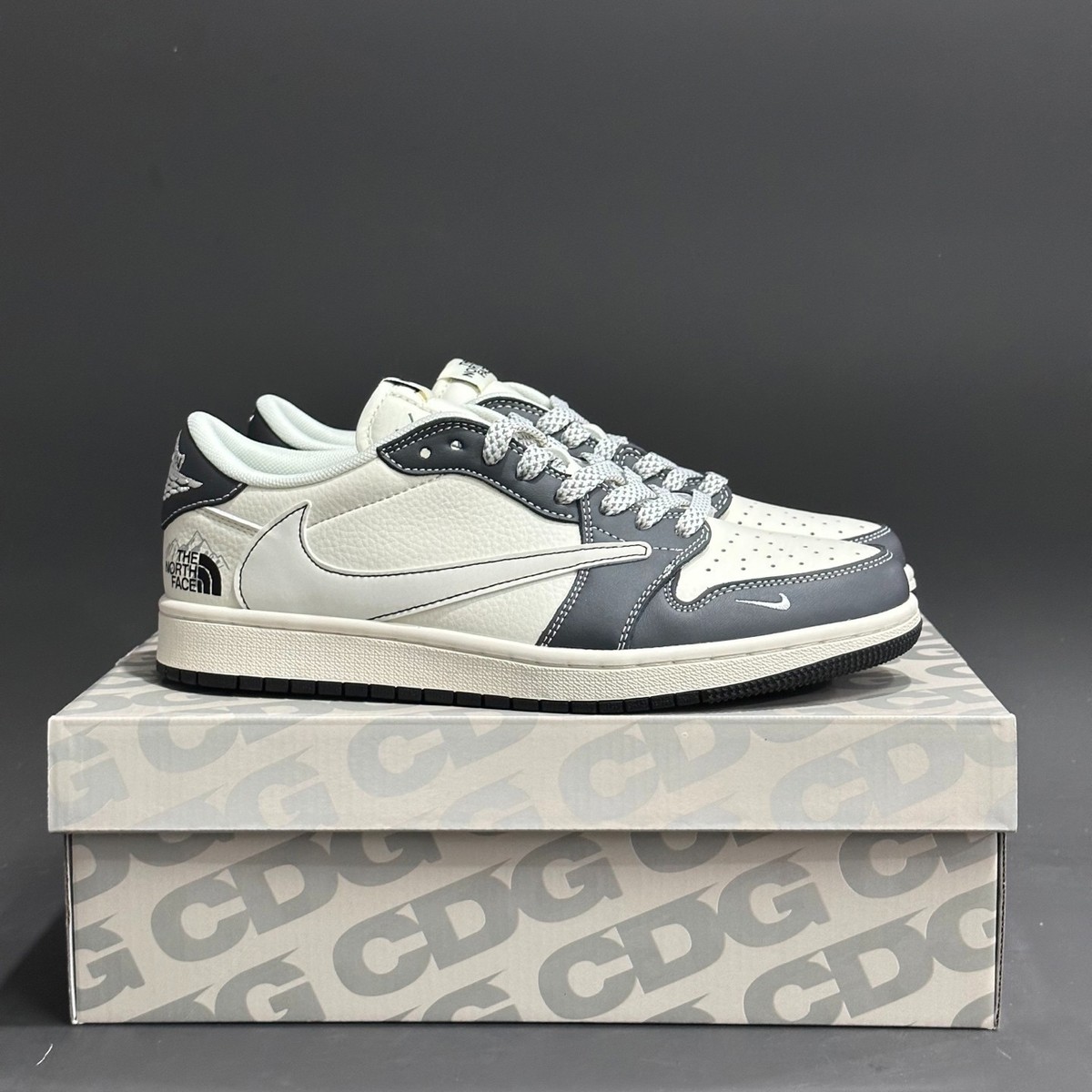 Nike AJ1 Low OG SP Custom 'The North Face' Travis Scott x