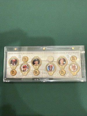 2004 Upper Deck Legends Timeless Teams Six Player Game Used 12/100 Cardinals HOF