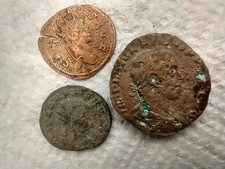 Roman Empire Coin Collection – Lot of 3 Ancient Coins – Philip I, Gallienus
