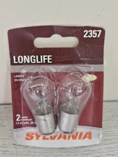2-pk Sylvania Longlife 2357 Auto Mini Bulbs *Open Pkg *3 AVAILABLE*