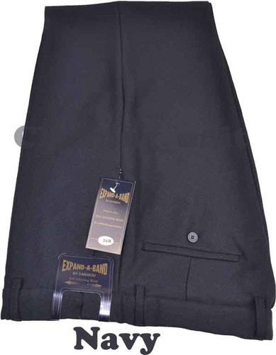 Pantaloni da uomo smart casual formali casual vita 32-56 gamba 27 29 31 - Foto 3 di 6