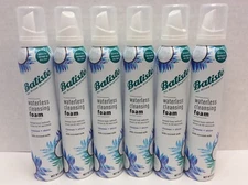 Batiste Waterless Cleansing Foam Cleanse + Shine with Coconut Milk, 6 Cans